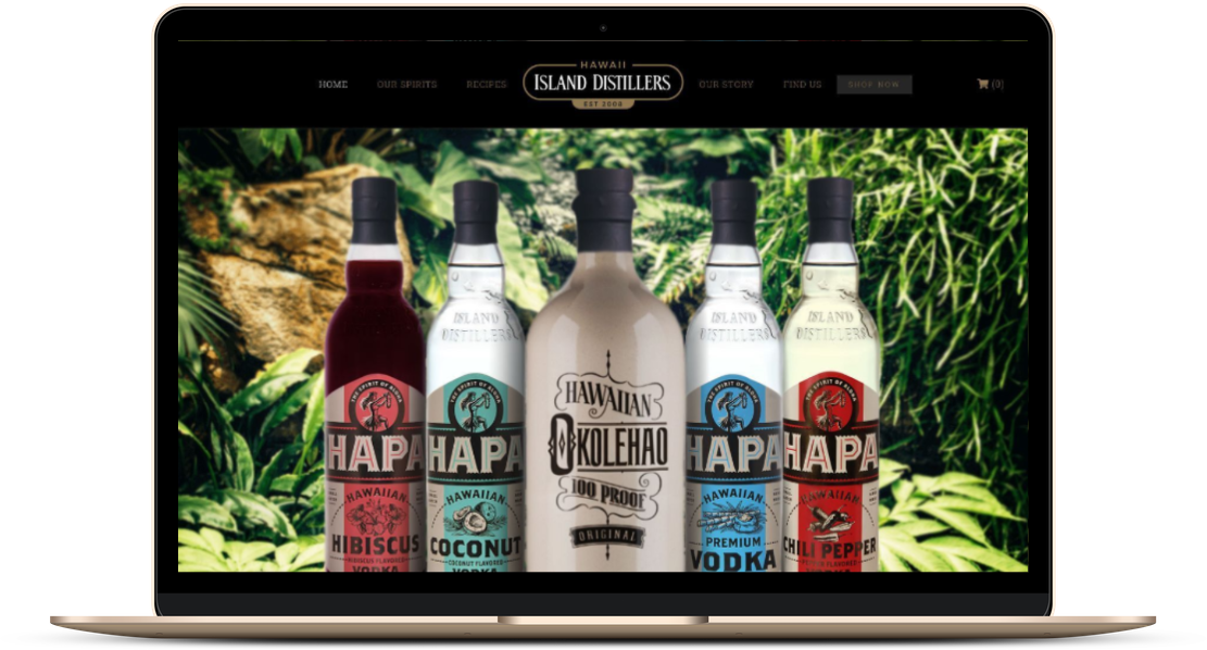 The Hawaii Agency Distillery and Brewery Web Design hawaii