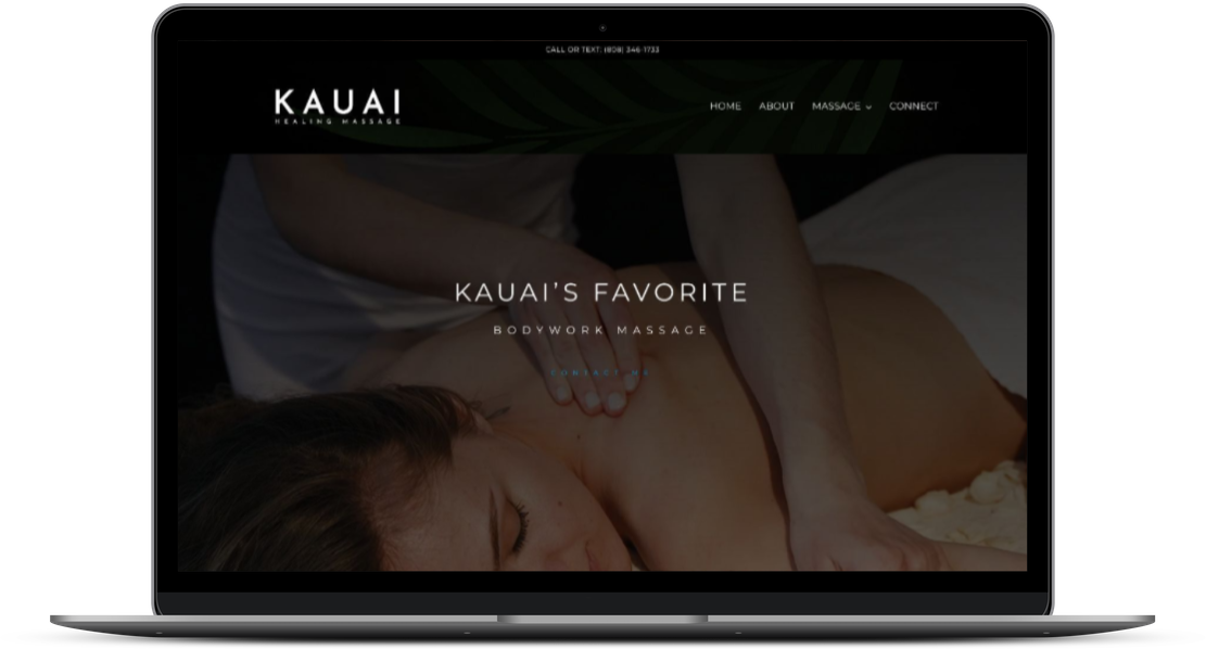 The Hawaii Agency Massage Web Design gallery