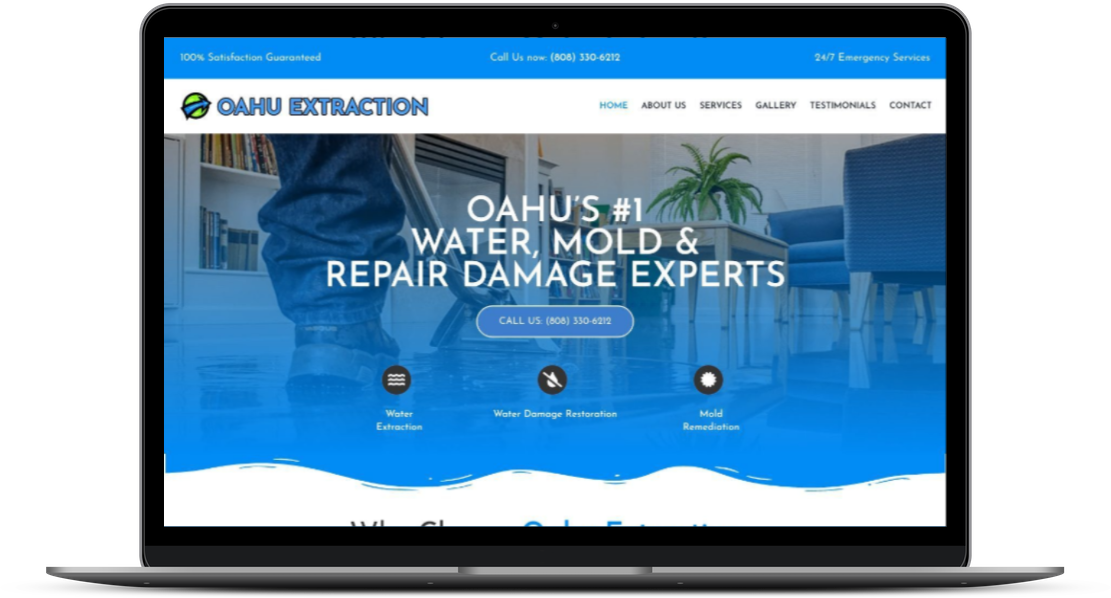 The Hawaii Agency Restoration Company Web Design gallery